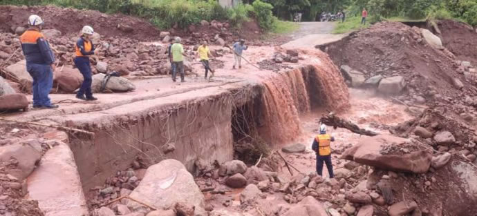 Las lluvias han afectado 13 municipios en las últimas horas en Táchira (VENEZUELA)